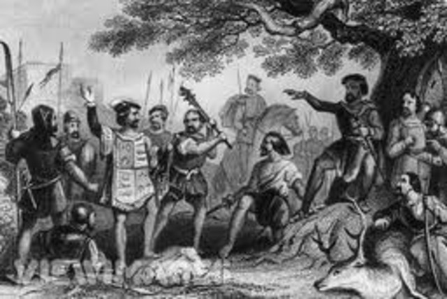 The beginning of the revolt againist Charles V