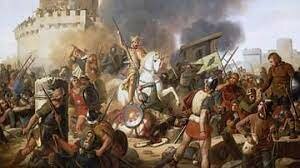 Clovis defeats the last Roman army in Western Europe