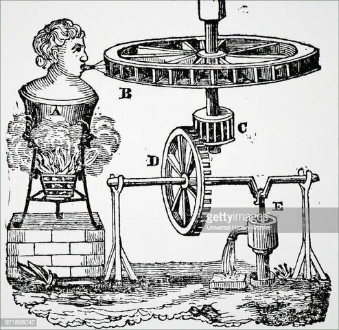 Maquinas con vapor de cañerias