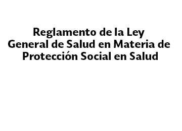 Reglamento de salud