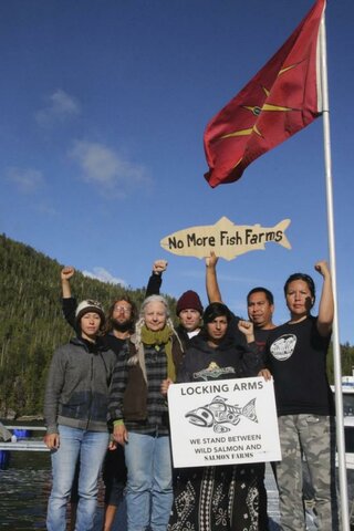 BC: Ahousaht Fish Farm Occupation