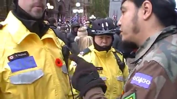 Ontario: Toronto Remembrance Day Interruption