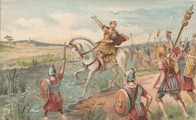 César cruza el Rubicón