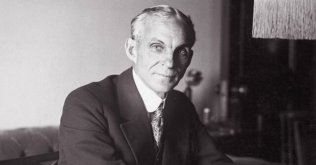 Henry Ford dies of cerebral hemorrhage April 7, 1947