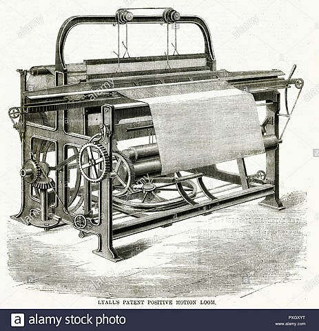 Edmund Cartwright inventa el telar mecánico