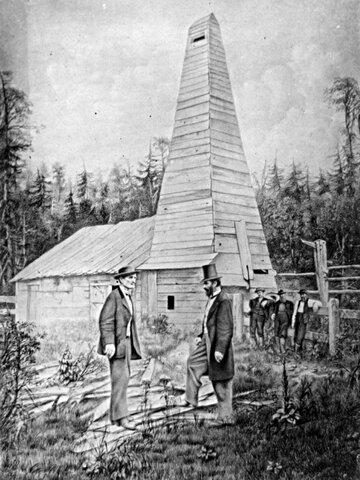 Perforación del primer pozo de petróleo en Titusville (EEUU)