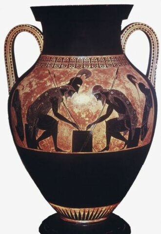 Achille e Aiace giocano a dadi