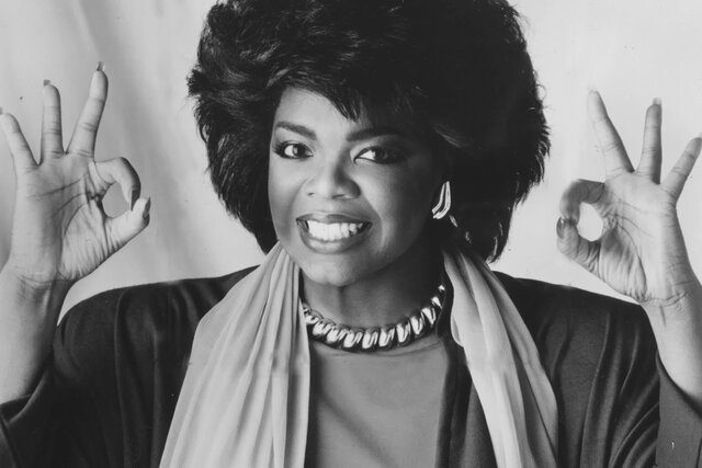 Oprah excels as a student