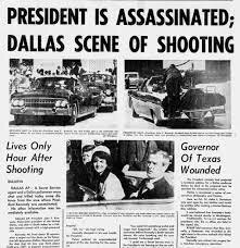 President Kennedy assassinated in Dallas, Texas