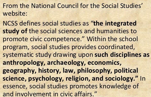 Unification of Social Studies curriculum