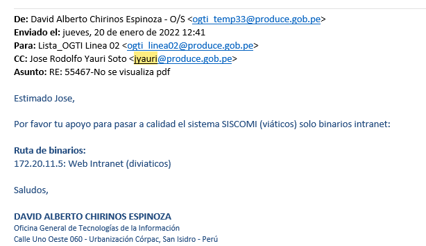 Pase a Calidad