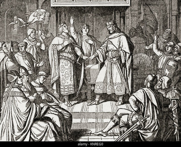 Louis' three sons signed Treaty of Verdun