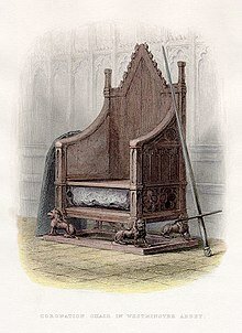 King Edward at throne