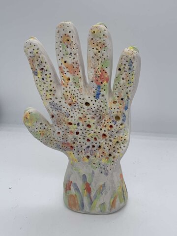 Created a ceramic hand - Creative