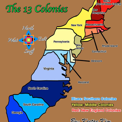 Timeline: The 13 Colonies LEHUA
