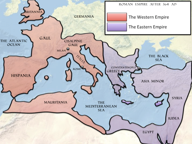 Diocletian Divides the Roman Empire