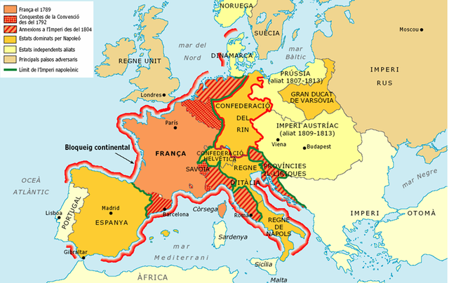 màxima expansió imperi napoleònic