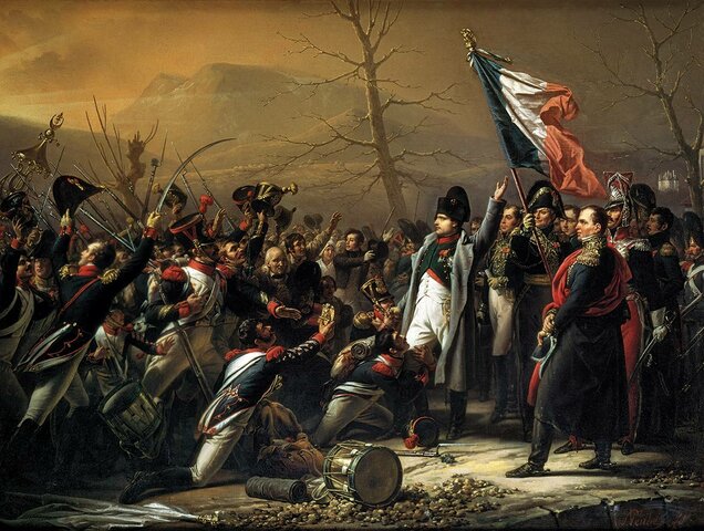 Napoleonek boterea hartu Frantzian