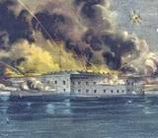 Fort Sumter Attacked