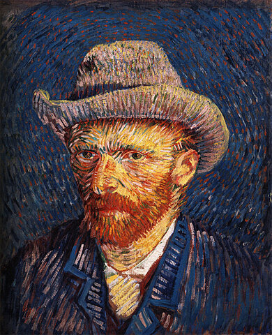 Autoritratto con cappello di feltro