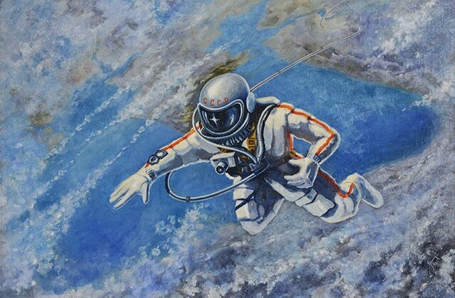 First man to do an EVA by USSR