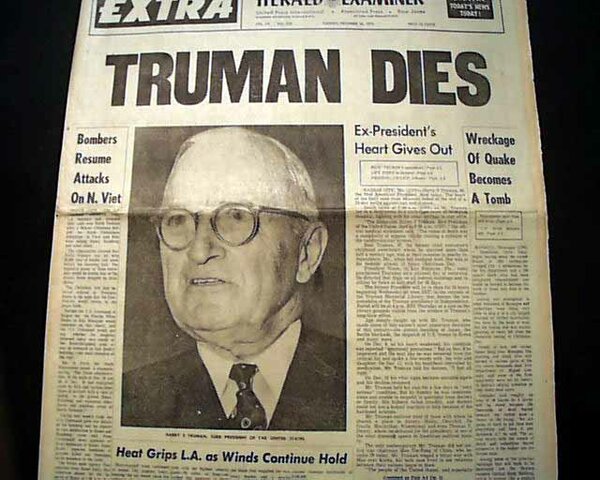 Death of Harry Trueman
