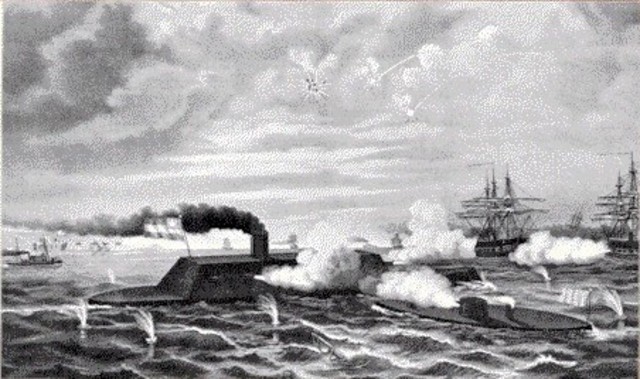 Monitor and Merrimack Battle