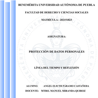 Timeline: PROTECCION DE DATOS PERSONALES EN EL MUNDO