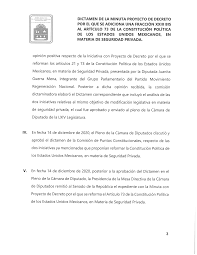 Cámara de Diputados recibe minuta.