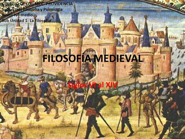 FILOSOFIA MEDIAVAL