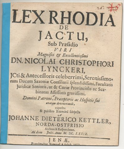 Lex Rhodia de Iactu