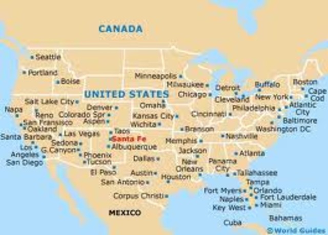 Santa Fe, New Mexico is founded