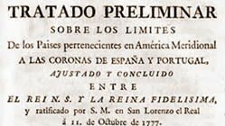 Tratado de San Idelfonso (I)