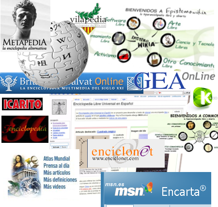 Aparece enciclopedias.