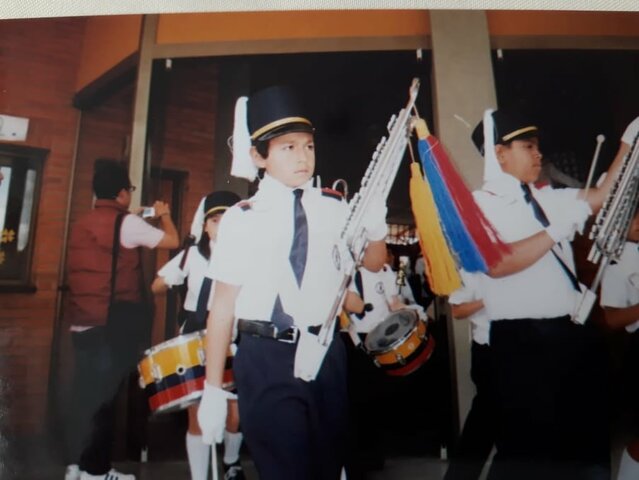 Banda de Guerra en el colegio