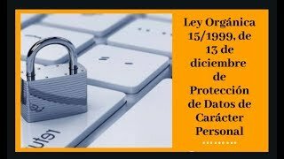 LEY ORGANICA 15 DE ESPAÑA