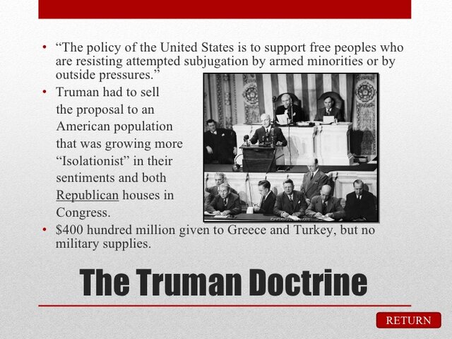 Creation of the Truman Doctrine
