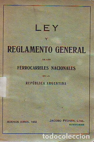 LEY GENERAL DE FERROCARRILES