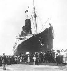 Hundimiento del Lusitania.