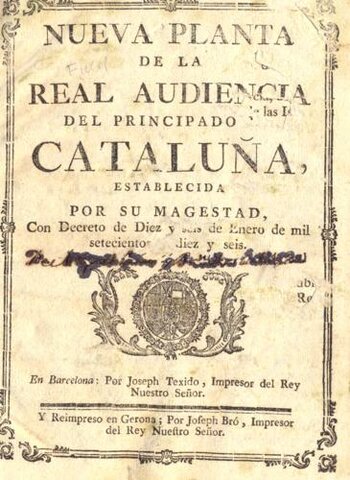 Decreto de nueva planta para Cataluña