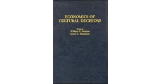 Publicación de Economic of Cultural Decisions.