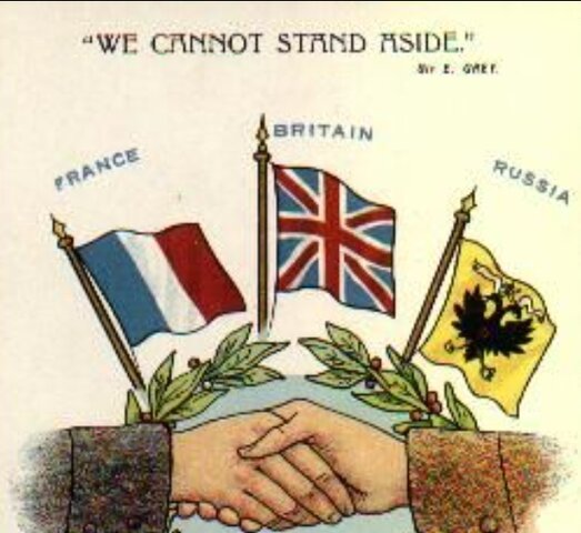Se firma la Triple Entente entre Reino Unido, Francia y Rusia