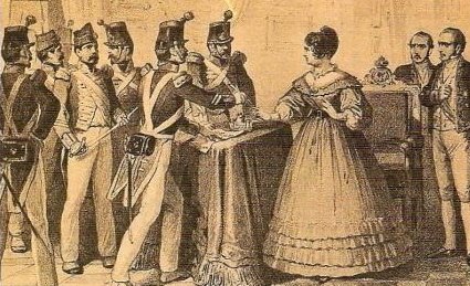 Pronunciamiento de los sargentos de la granja. Reestablecimiento de la constitución de 1812