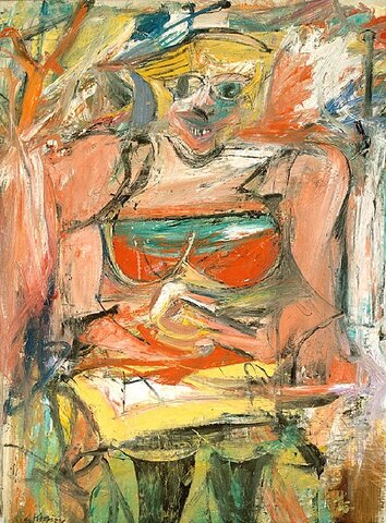Willem de Kooning pintó abstracciones de figuras biomórficas