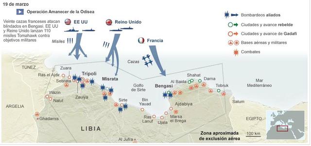 Se lanza la operación "Odyssey Dawn"