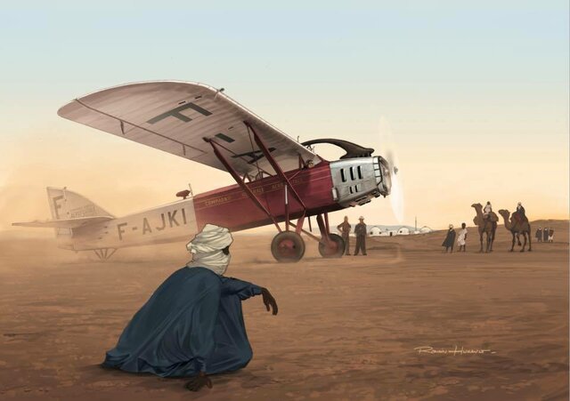 Saint-Exupéry devient pilote sur des vols de nuit