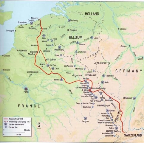 Construcción de la Línea Hindemburg