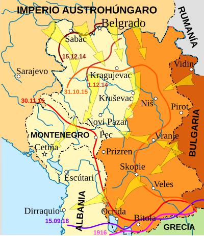 Austria conquista Belgrado (10/1915)