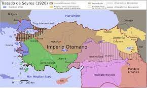 Tratado de Sévres con Turquía.