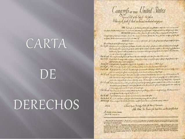 CARTA DE LOS DERECHOS